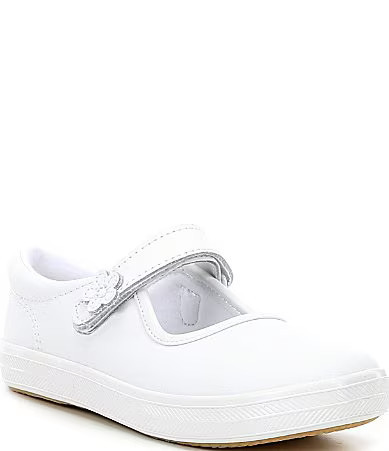 Keds Girls' Ella Leather Flower Ornamented Mary Jane Flats Infant - 8 Infant | Dillard's