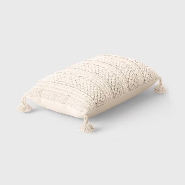 Tufted and Braided Lumbar Throw Pillow - Threshold™ | Target