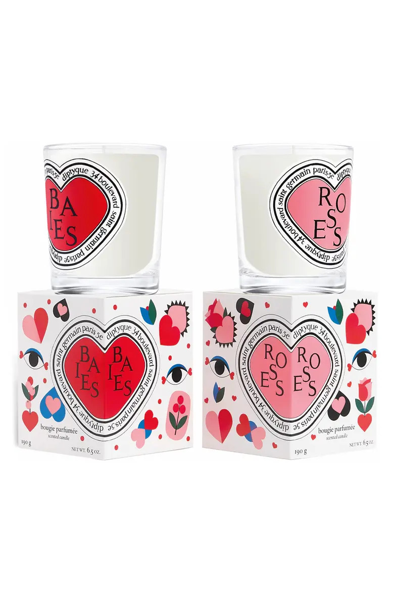Valentine's Day Baies (Berries) and Roses Candle Duo | Nordstrom