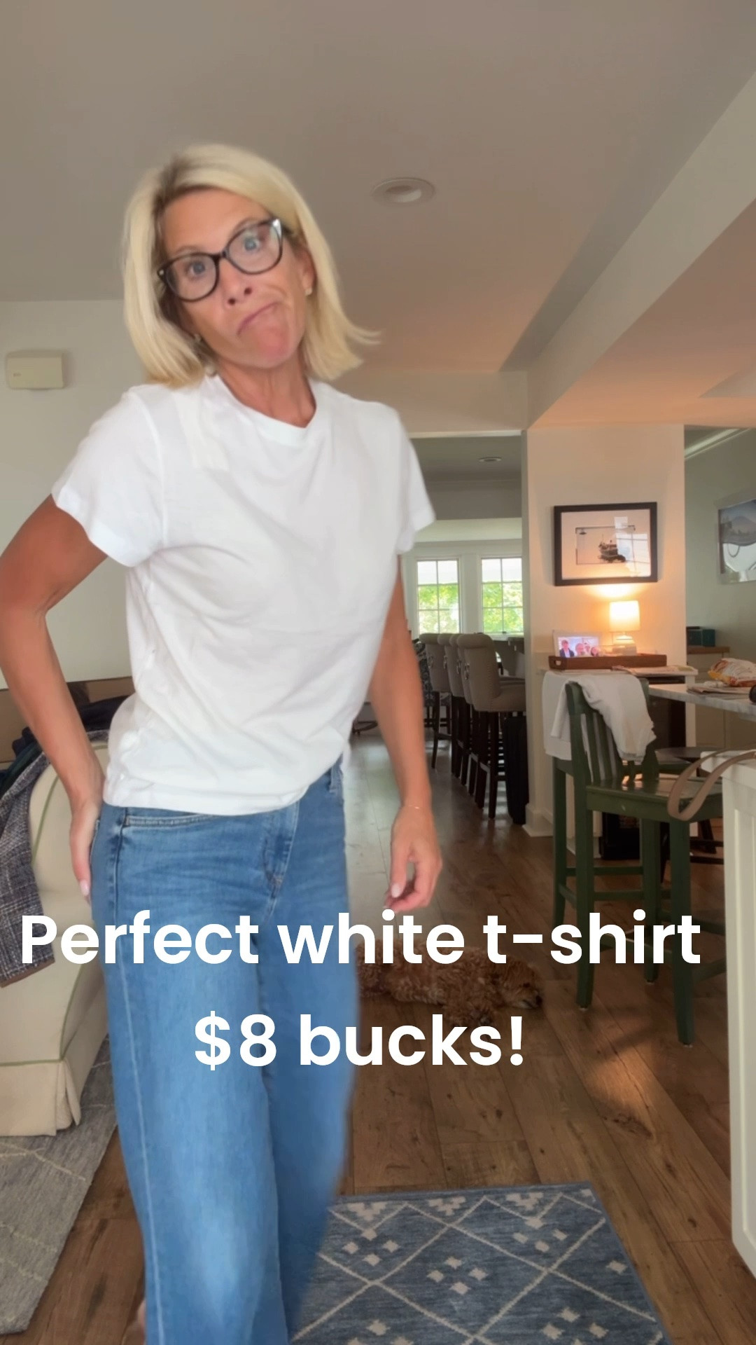 Yes you read that right. Perfect white T for $8 bucks

#LTKgrwm #LTKOver40 #LTKSaleAlert