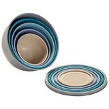 Mainstays 10-Piece Plastic Mixing Bowl Set with Nonslip Base and Assorted Lids | Walmart (US)
