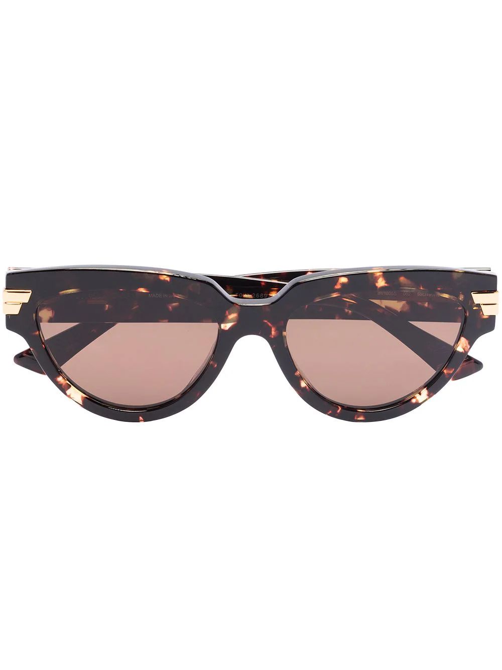 Bottega Veneta Eyewear tortoiseshell-effect cat-eye Sunglasses - Farfetch | Farfetch Global