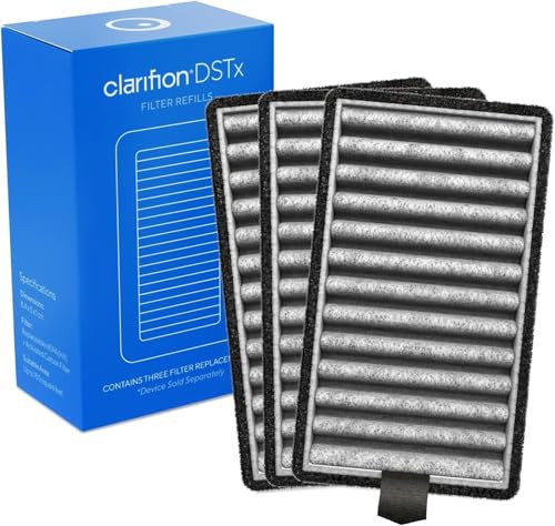 Clarifion - DSTx HEPA + Carbon Air Purifier Filters Replacement 3 Pack, Air Filter for Home, Bedroom, HEPA Filter for Air Purifiers, May Help with Dust, Odors, Smoke, Apartment Essentials | Amazon (US)