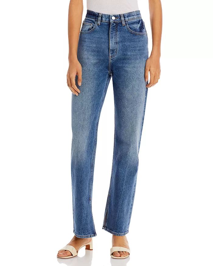 Emilie High Rise Straight Leg Jeans made with RECOVER™ in Dark Oasis | Bloomingdale's (US)