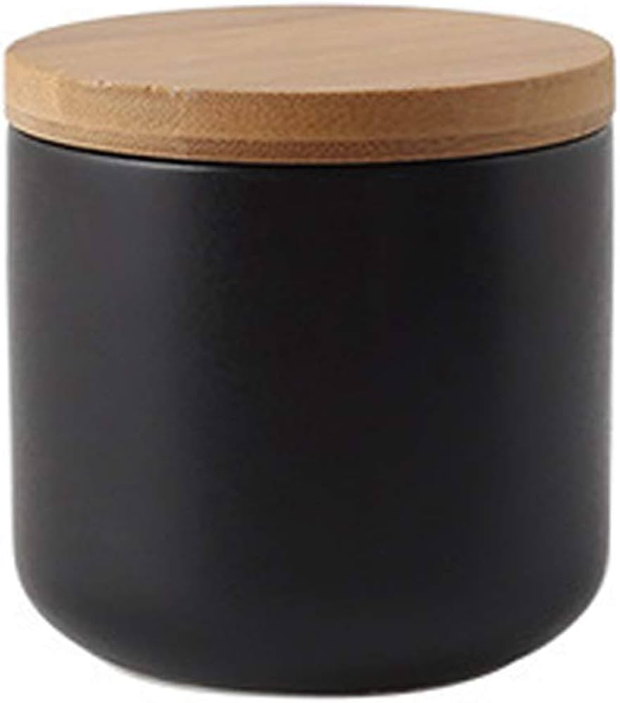 jessie Ceramic Storage Containers with Airtight Seal Bamboo Lids Kitchen Canisters for Tea Spice ... | Amazon (US)