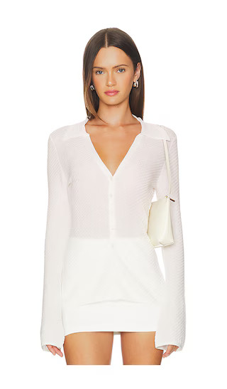 Ketra Polo Slim Cardigan in Light Beige | Revolve Clothing (Global)