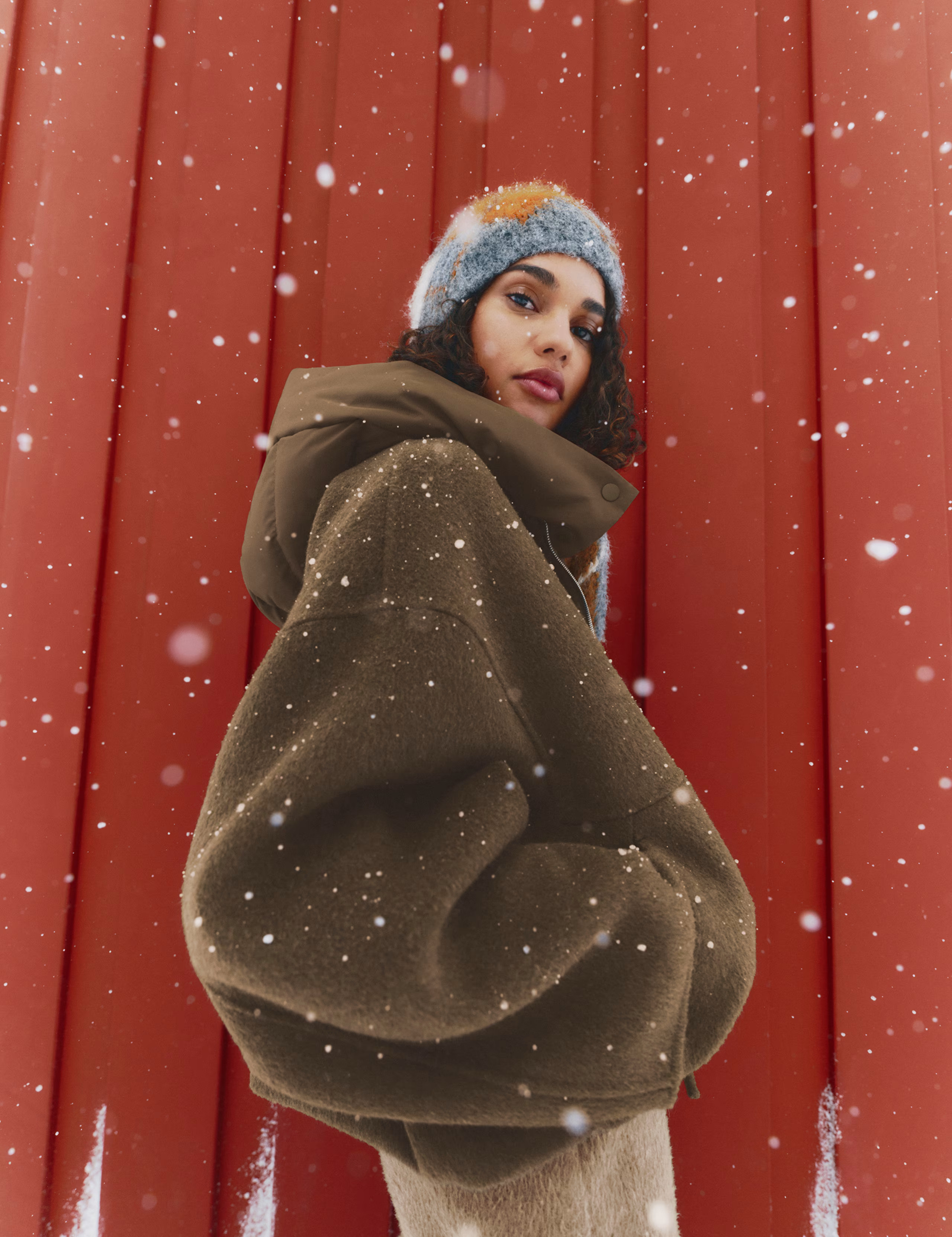 Wool Blend Textured Padded Hood Jacket | Marks & Spencer (UK)