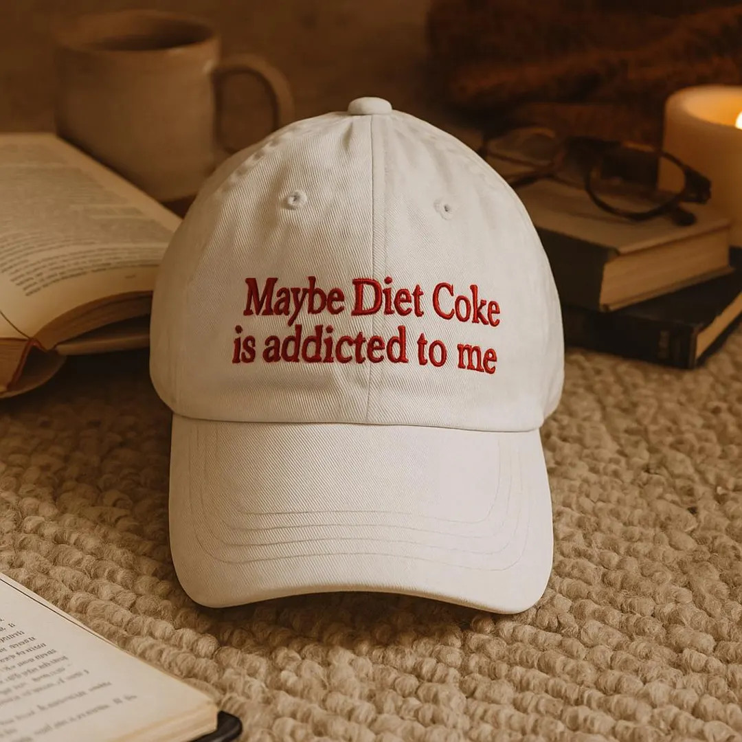 Maybe Diet Coke is Addicted to Me Embroidered Baseball Hat, Funny Coke Gift for Diet Coke Lover, ... | Etsy (US)