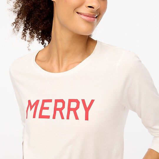 "Merry" graphic tee | J.Crew Factory
