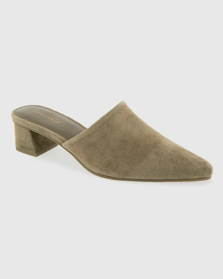 Lorelei Suede Mule in Olive | Splendid