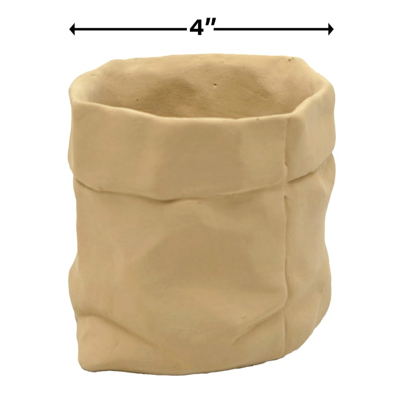 Indoor Paper Bag Planter, 3.9" | At Home