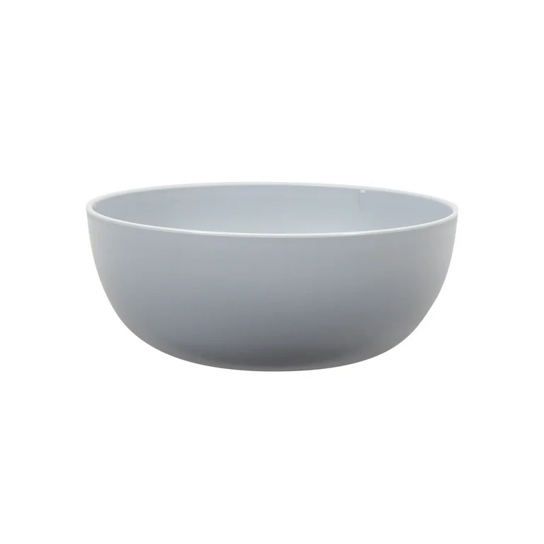Mainstays 38-Ounce Round Plastic Cereal Bowl, Gray | Walmart (US)