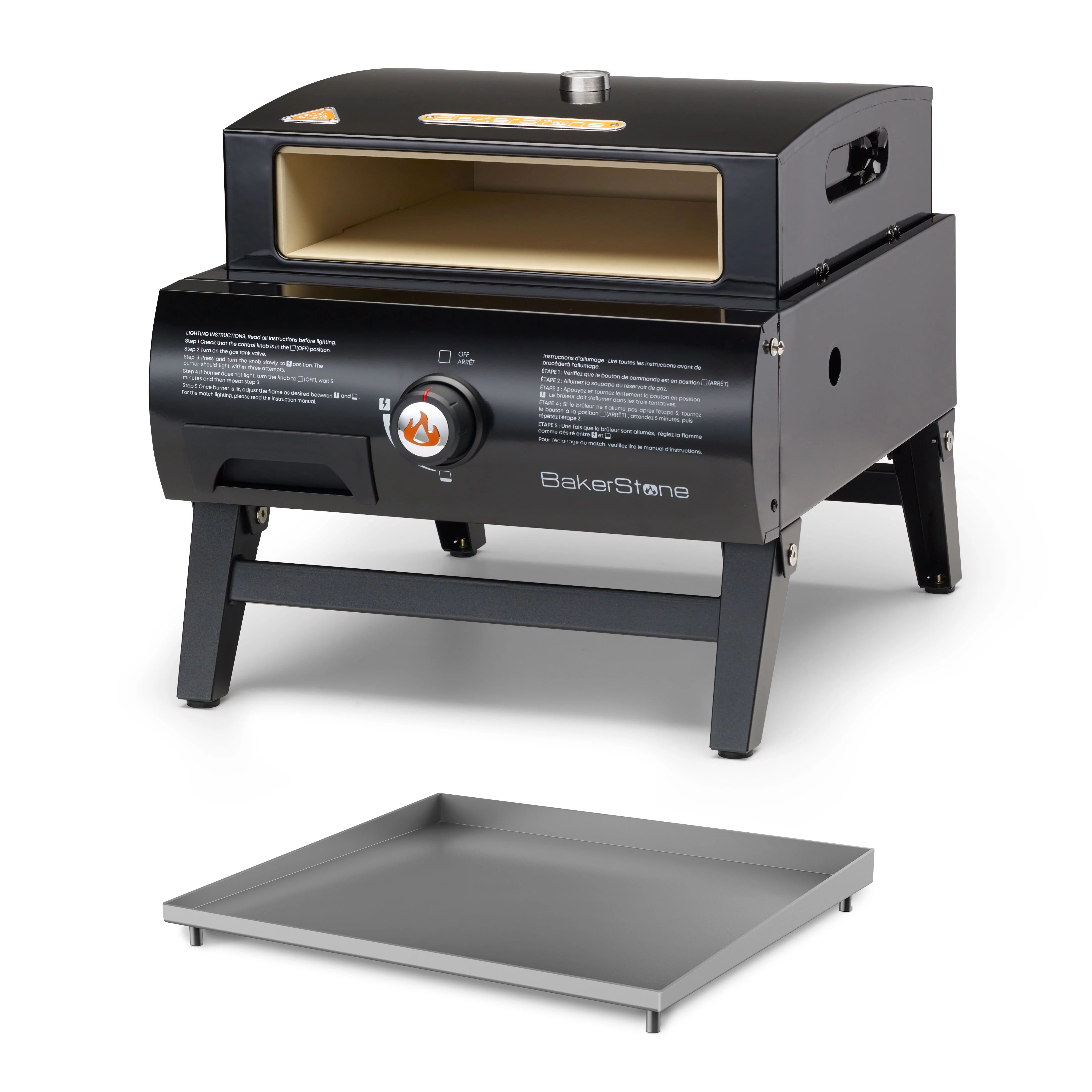 BakerStone Basics Series Portable Gas Pizza Oven and Griddle Combo | Walmart (US)