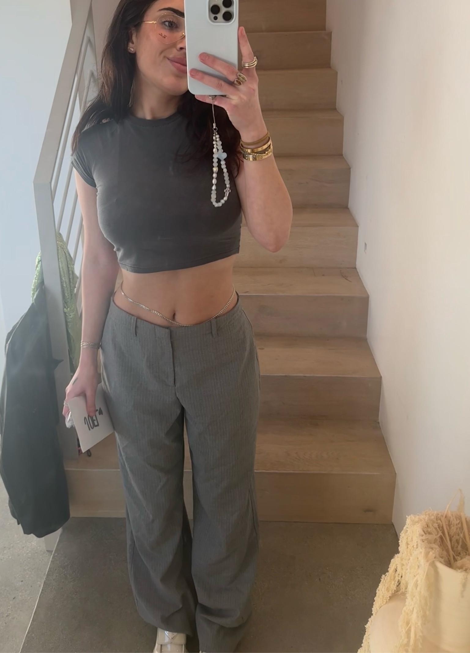 Casual baggy suit trousers with the softest skims shirt. Paired ivory patent Prada loafers in the chocolate style and the Jacquemus ivory Bambino bag. 💜

#LTKWorkwear #LTKSaleAlert #LTKFindsUnder100