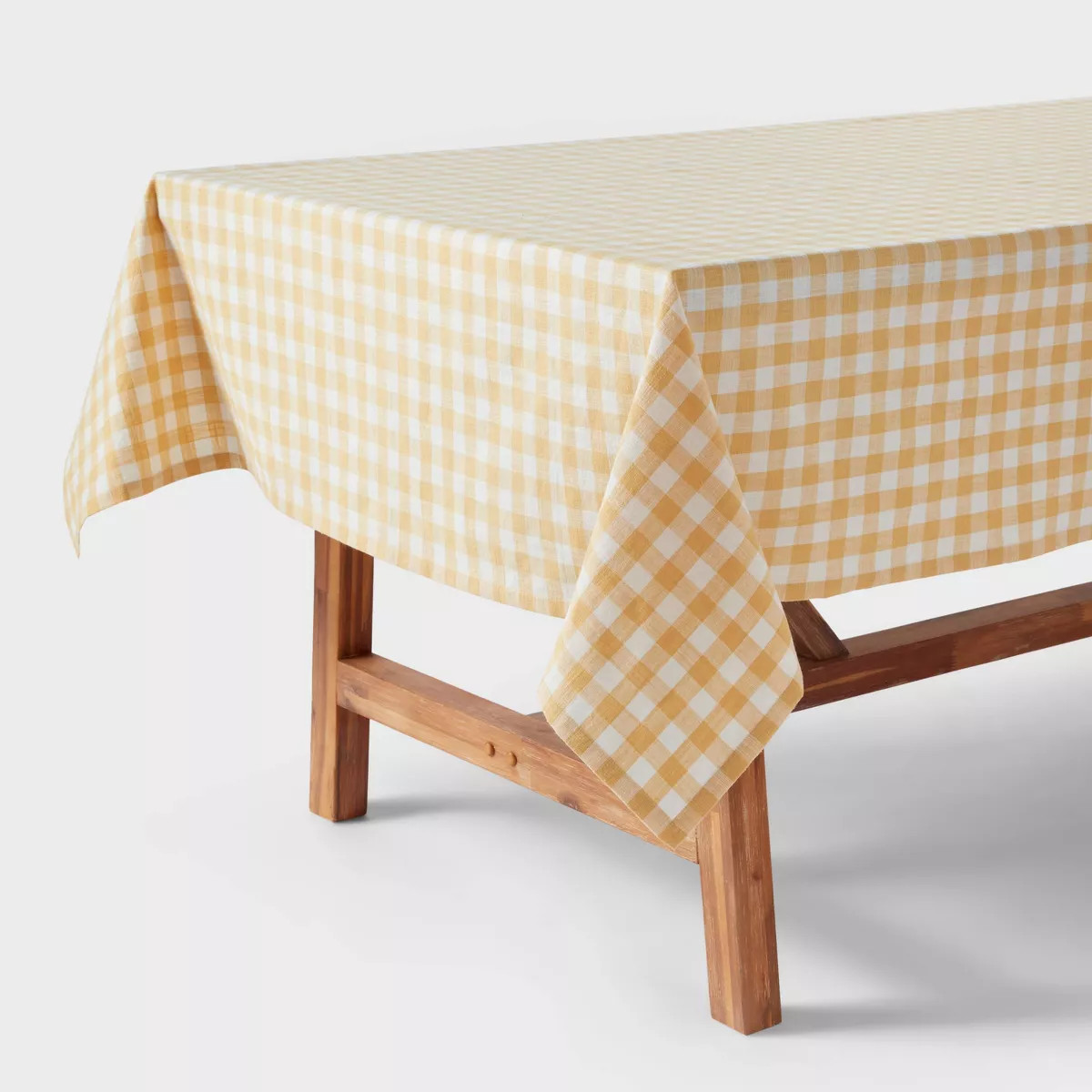 Cotton Gingham Tablecloth Yellow - Threshold™ | Target