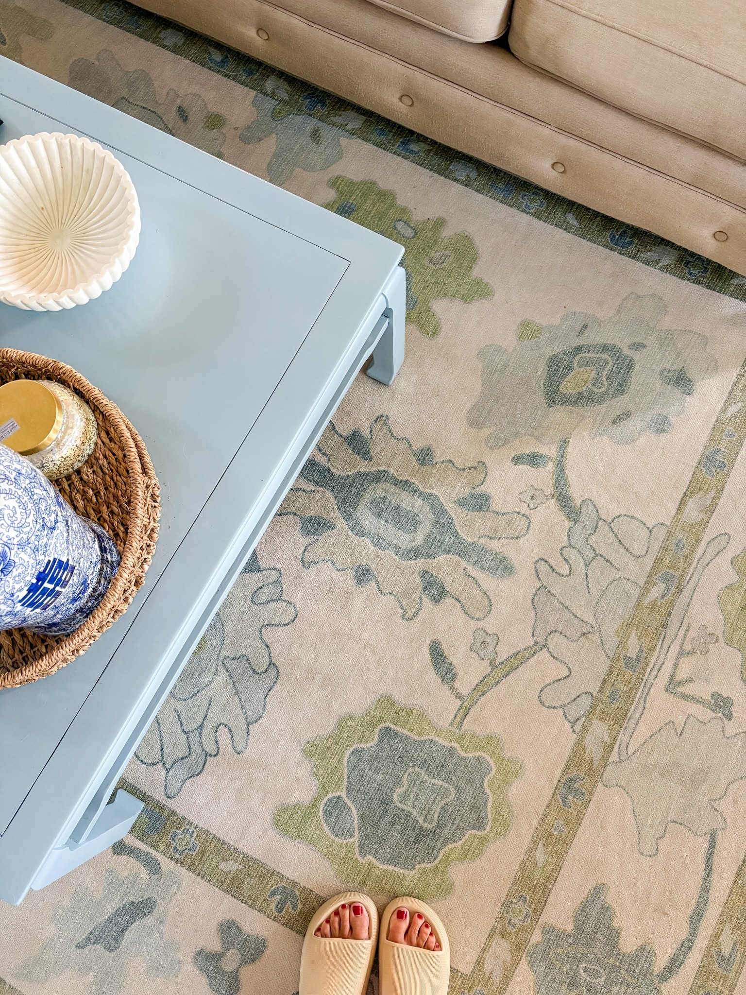One of my favorite purchases is our living room rug. It brought so much color and pattern to our living room. It’s a much more muted color in real life than it is on the stock photos., which is good! 

This rug is pretty thin, so it definitely needs a rug pad underneath.

#LTKSaleAlert #LTKHome