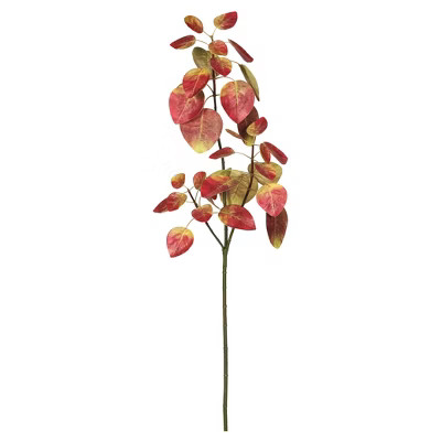 Artificial Eucalyptus Spray Autumn Red - Vickerman | Target