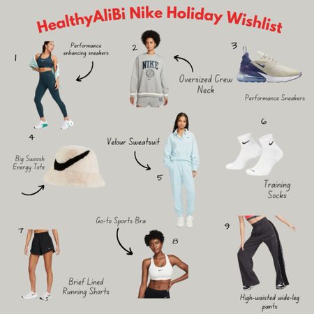 Healthy Alibi Holiday wishlist with @nikewellcollective 🙌🏼 #ad #teamnike #feelyourall 

#LTKGiftGuide #LTKHoliday #LTKfitness