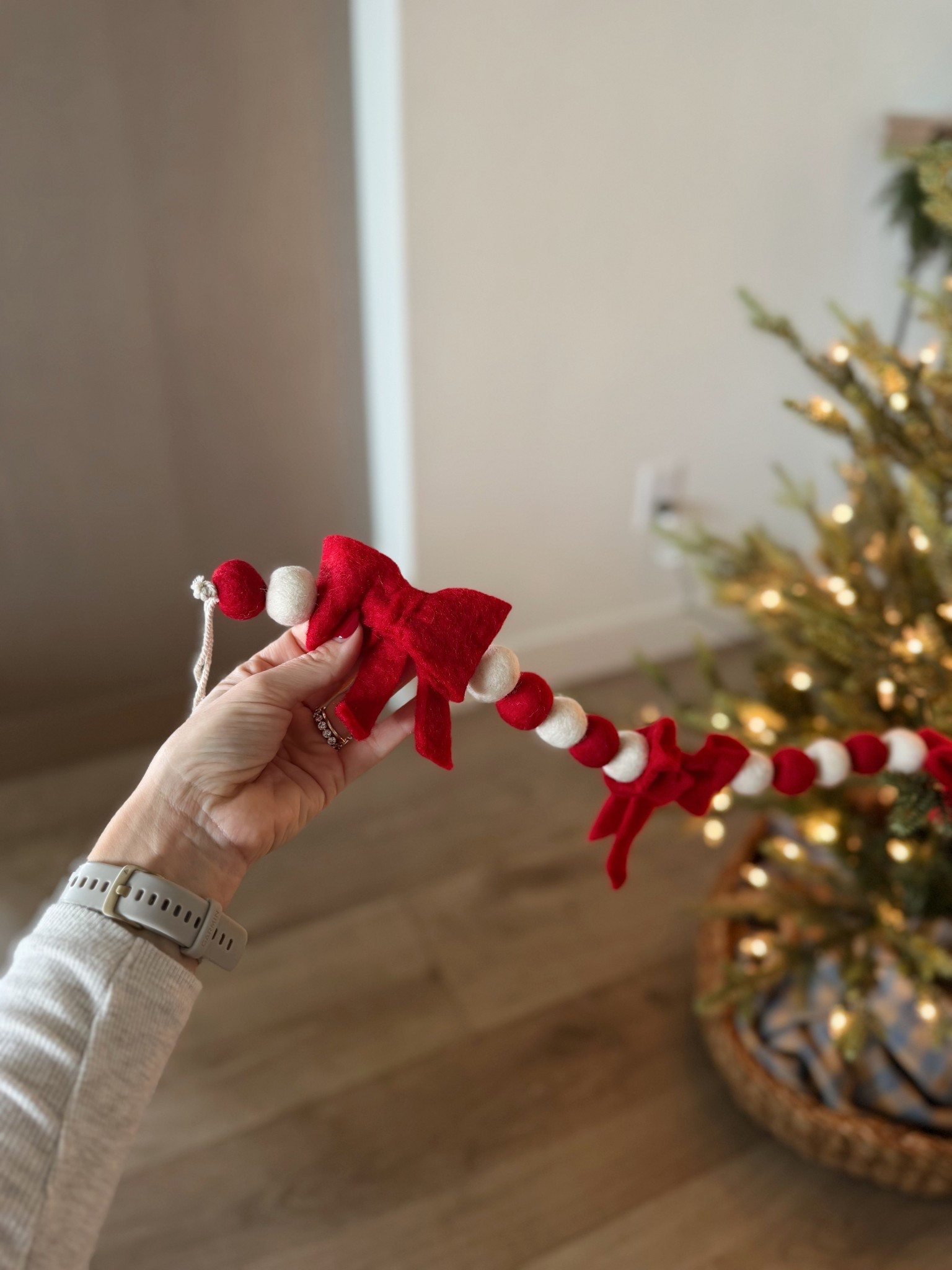 Cute bow felt ball garland on sale! I love these for kids trees and kids rooms!

#LTKHoliday #LTKFindsUnder50 #LTKHome