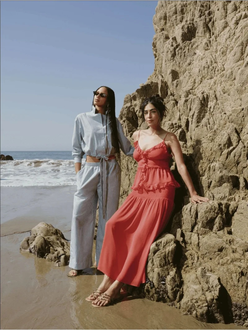 Scoop Women\u2019s and Women\u2019s Plus Smocked Maxi Skirt, Sizes XS-4X | Walmart (US)