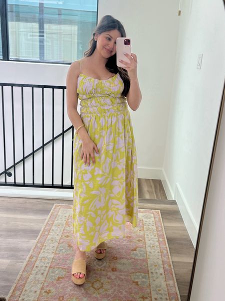 Loving this lime and lavender dress for spring! It has a cute tie detail in the back and would be good for maternity dress too! I have tagged all colors it comes in and I am wearing a size XS. 

Spring dress. Bump friendly. Astr the label. Rattan sandals. Target find. Gold earrings. Pink dress. Midi dress. Kelly green dress. White dress. Black midi dress. 

#LTKxTarget #LTKstyletip
