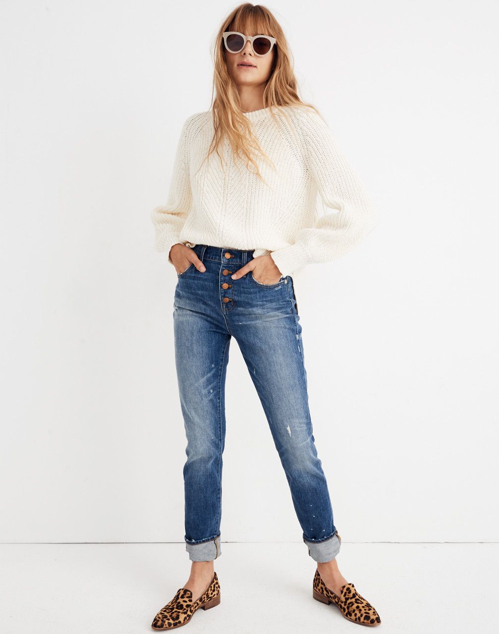 The Tall High-Rise Slim Boyjean in Hatfield Wash: Button-Front Edition | Madewell