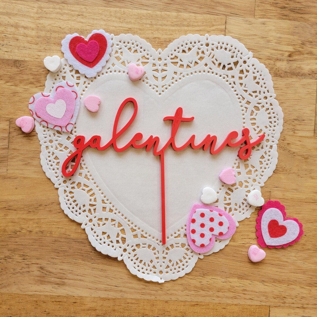 Galentines Cake Topper Galentines Party Decoration Valentines Cake Topper Valentines Galentines -... | Etsy (US)