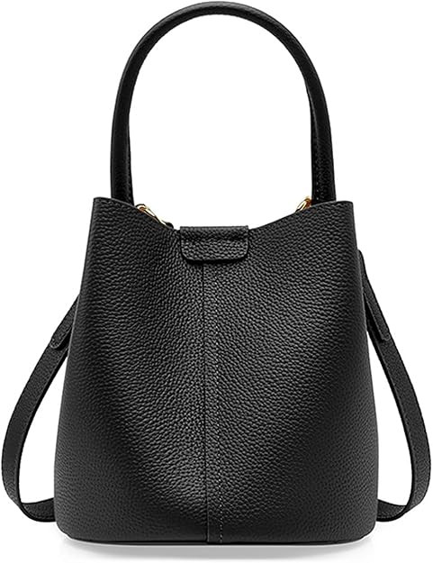 Bucket Bags for Women, Genuine Leather Crossbody Bags, Top-handle purses with an Adjustable Strap | Amazon (US)