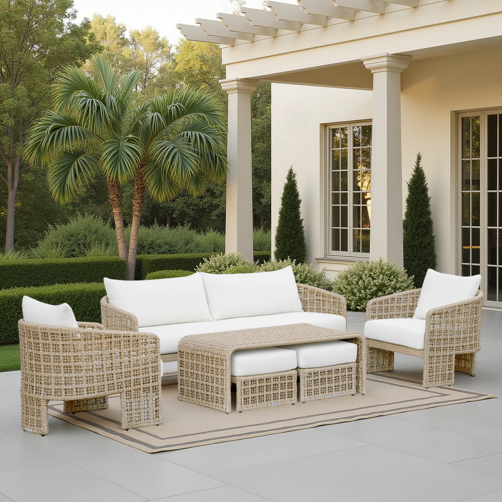Deldon 6-Piece Resort-Style Outdoor Conversation Set | Wayfair North America