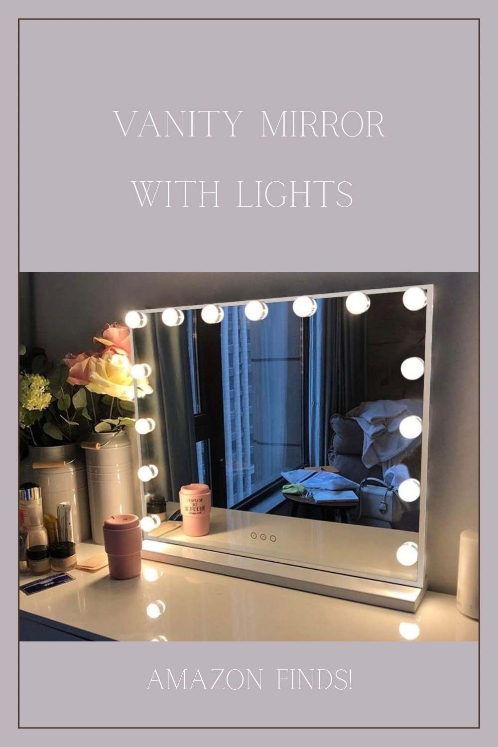 Vanity mirror with lights that even has a charging station! Great for makeup and content creation. Bedroom decor, office space, desk decor 

#LTKStyleTip #LTKHome #LTKBeauty