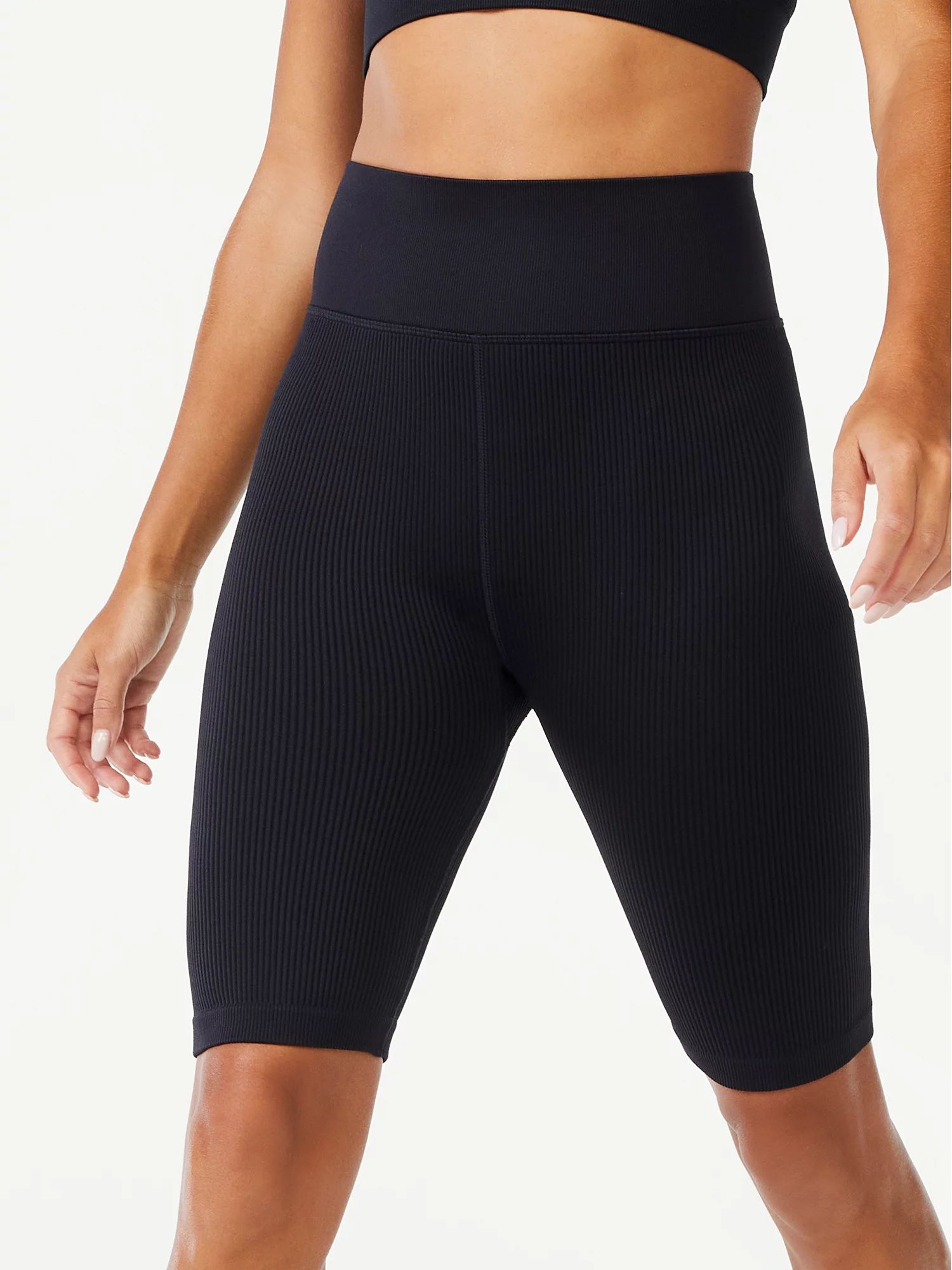 Love & Sports Women’s Seamless Ribbed Bike Shorts | Walmart (US)