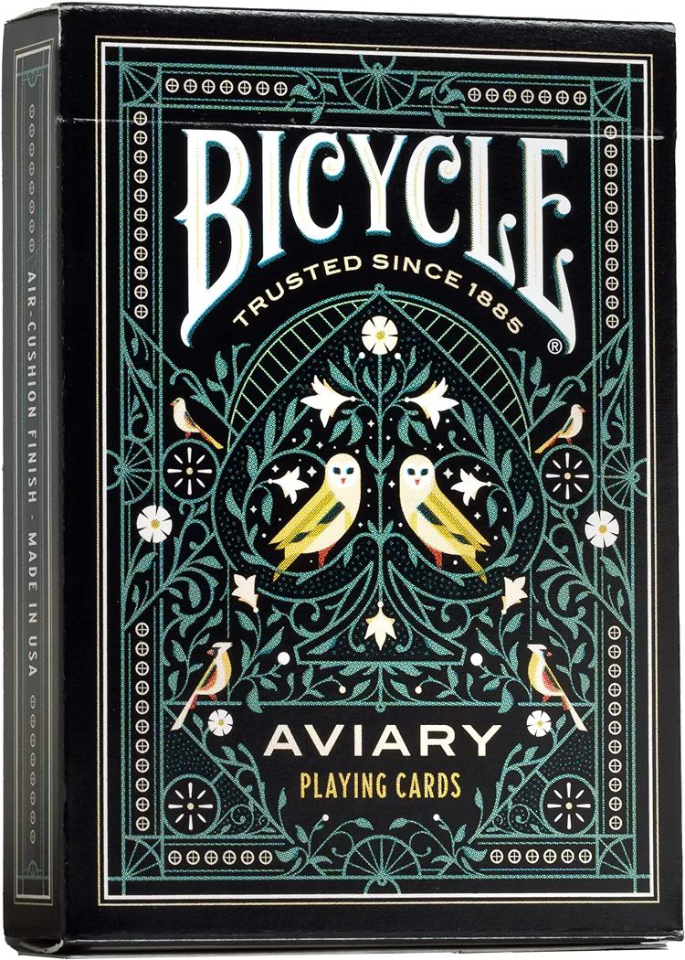 Bicycle Aviary Playing Cards, Teal | Amazon (US)