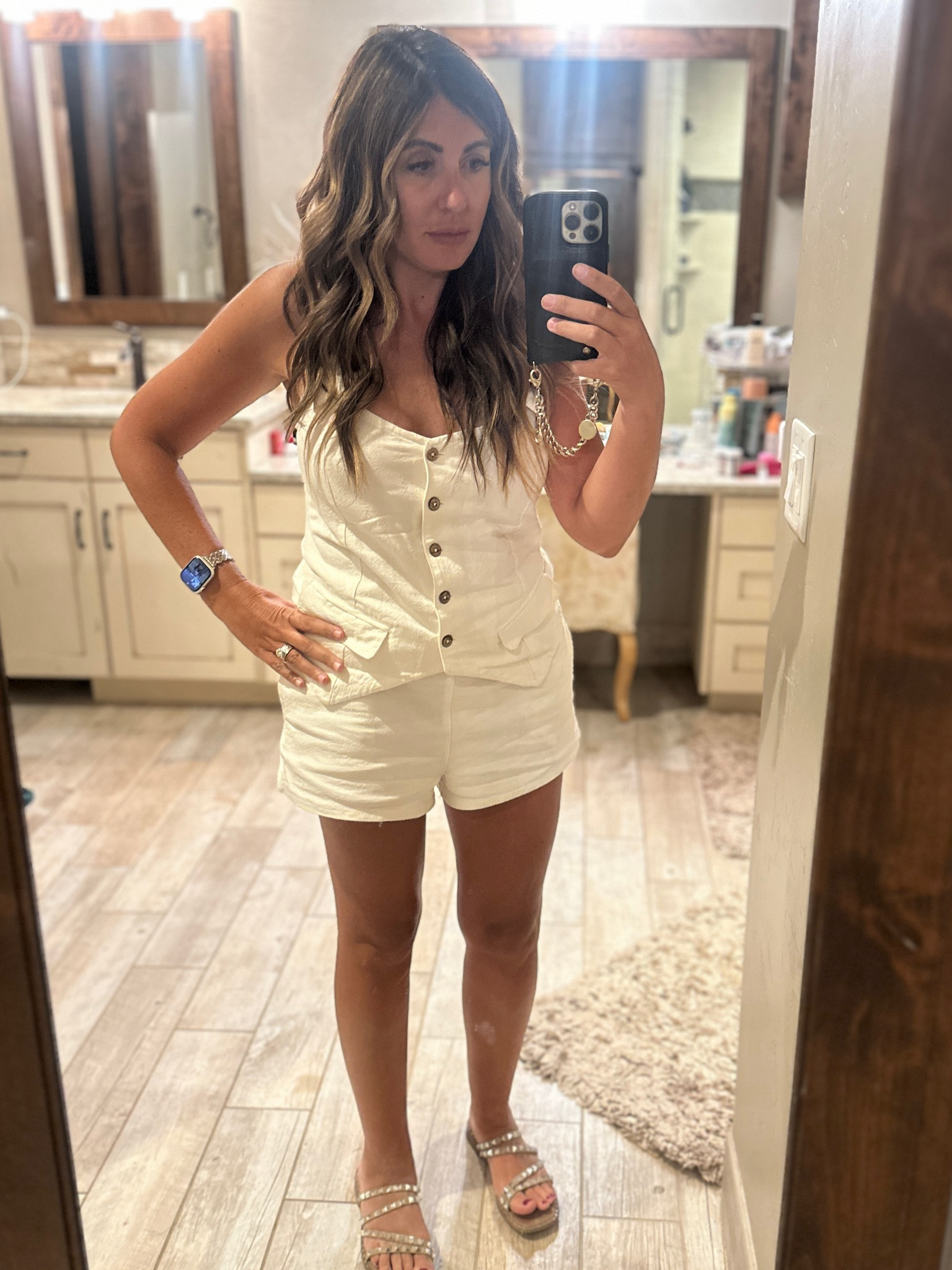 Free People linen two piece Car short set - so cute for the 4th of July or a summer bbq or concert! It comes in additional colors too!

#LTKSeasonal #LTKStyleTip