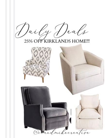 SALE on accent chairs! Top right is our living room swivel and it’s on sale for only $500! #accentchair #recliner #chair #design #sale

#LTKstyletip #LTKhome #LTKsalealert