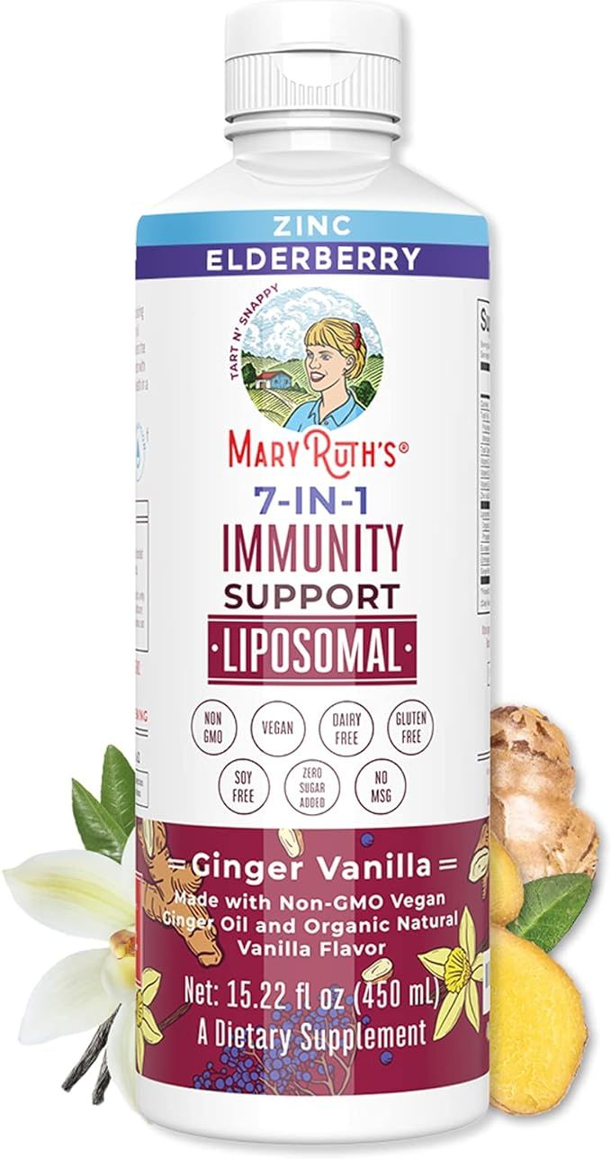 Elderberry Liquid with Vitamin C | 7 in 1 Immune Support Liquid Vitamins | Immune Defense Vitamin... | Amazon (US)