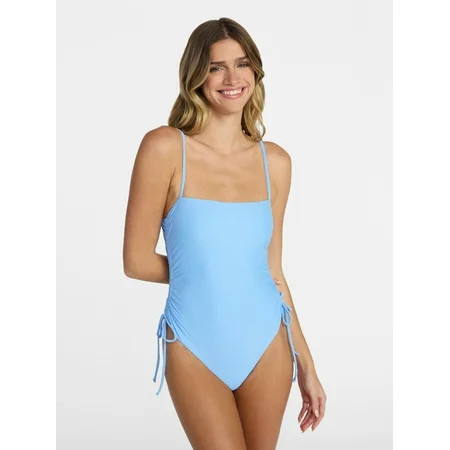 No Boundaries Essentials One-Piece Swimsuit, Women’s XXS-XXL | Walmart (US)