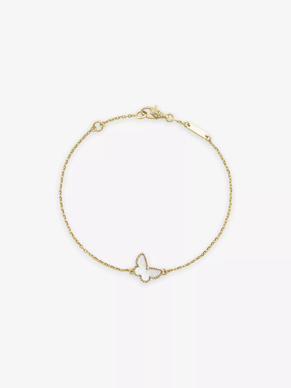 Sweet Alhambra gold and mother-of-pearl bracelet | Selfridges