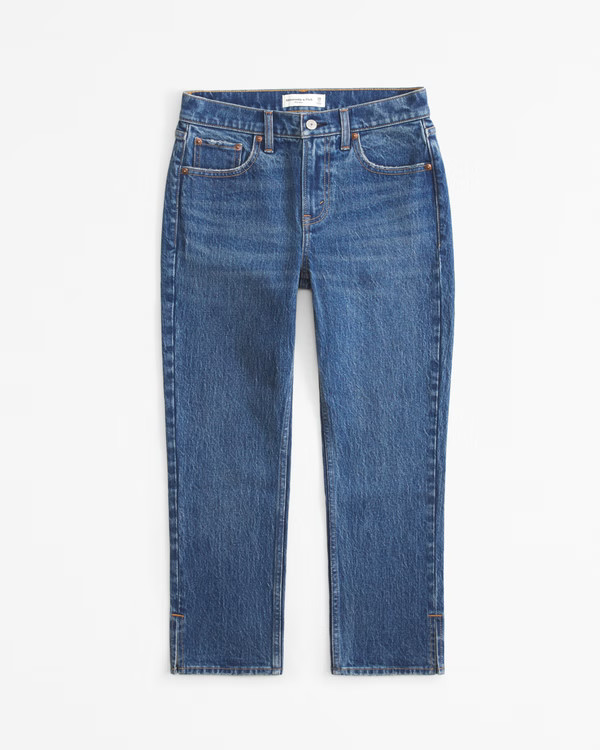 Mid Rise 90s Straight Jean | Abercrombie & Fitch (US)