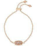 Kendra Scott Elaina Adjustable Chain Bracelet for Women, Fashion Jewelry, 14k Rose Gold-Plated, Rose | Amazon (US)