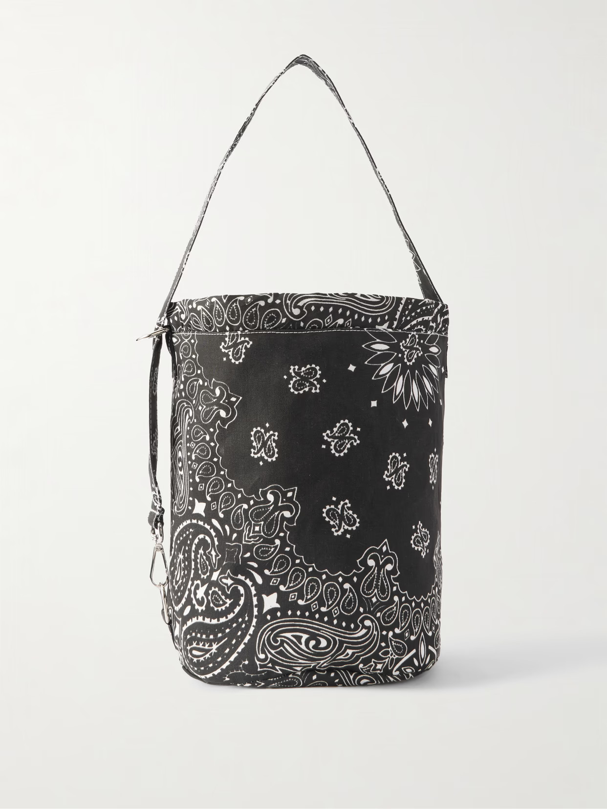 CALL IT BY YOUR NAME - Paisley-print Cotton Bucket Bag - Black | NET-A-PORTER (US)