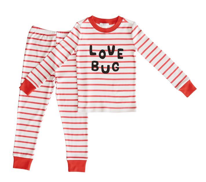 Love Bug Organic Pajama Set | Pottery Barn Kids | Pottery Barn Kids