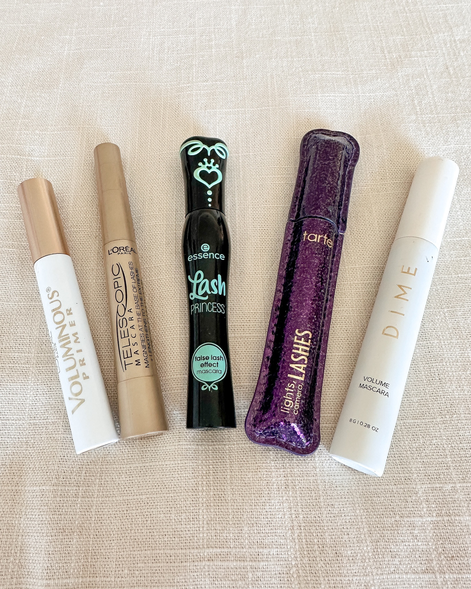 Mascara and lash primer that I would recommend.  All the of there are great!  This is the best lash primer at an affordable price!  It's compares to the higher priced faves.  Dime and Tarte are Faves, with the Lash Essence next.  Telescopic is great, but not clean/non-toxic.