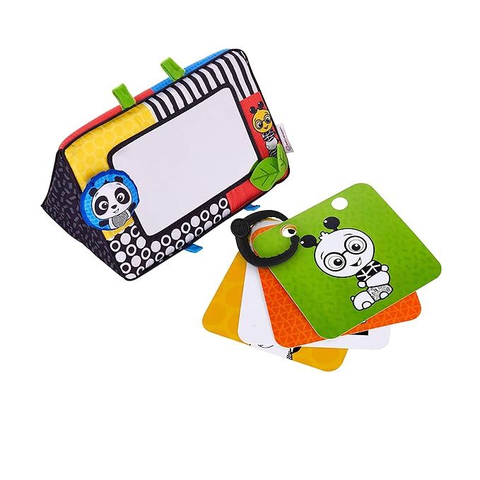 Baby Einstein Flip For Art High Contrast Floor Activity Mirror with Take Along Cards, Tummy Time ... | Amazon (US)