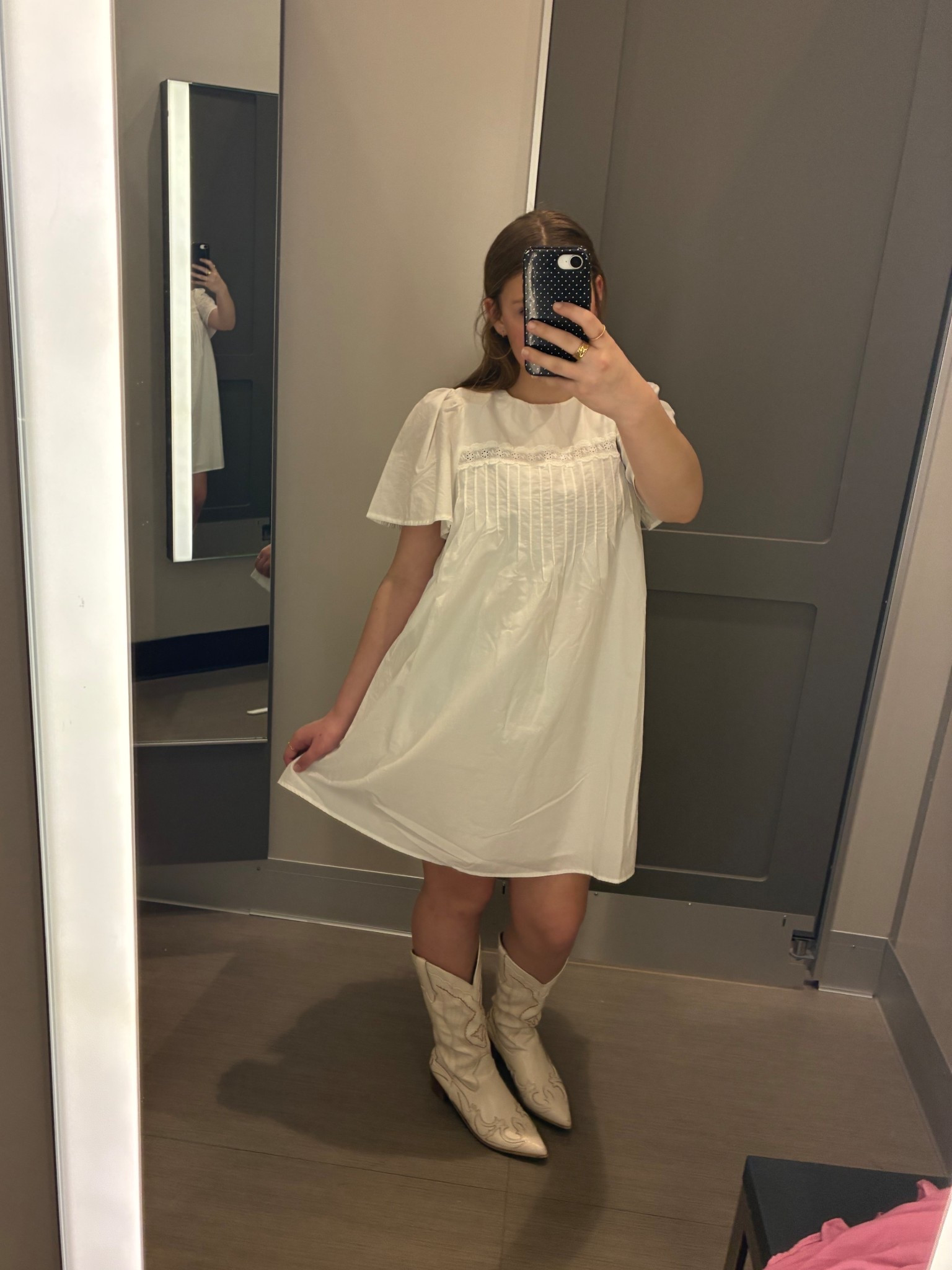 You can size down in this dress. My girl is in xs. Perfect spring dress 

#LTKgrwm #LTKSeasonal #LTKootd