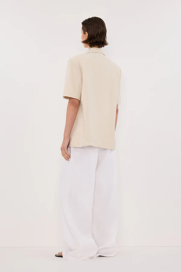 RITA SAND SHORT SLEEVE BLAZER | DISSH
