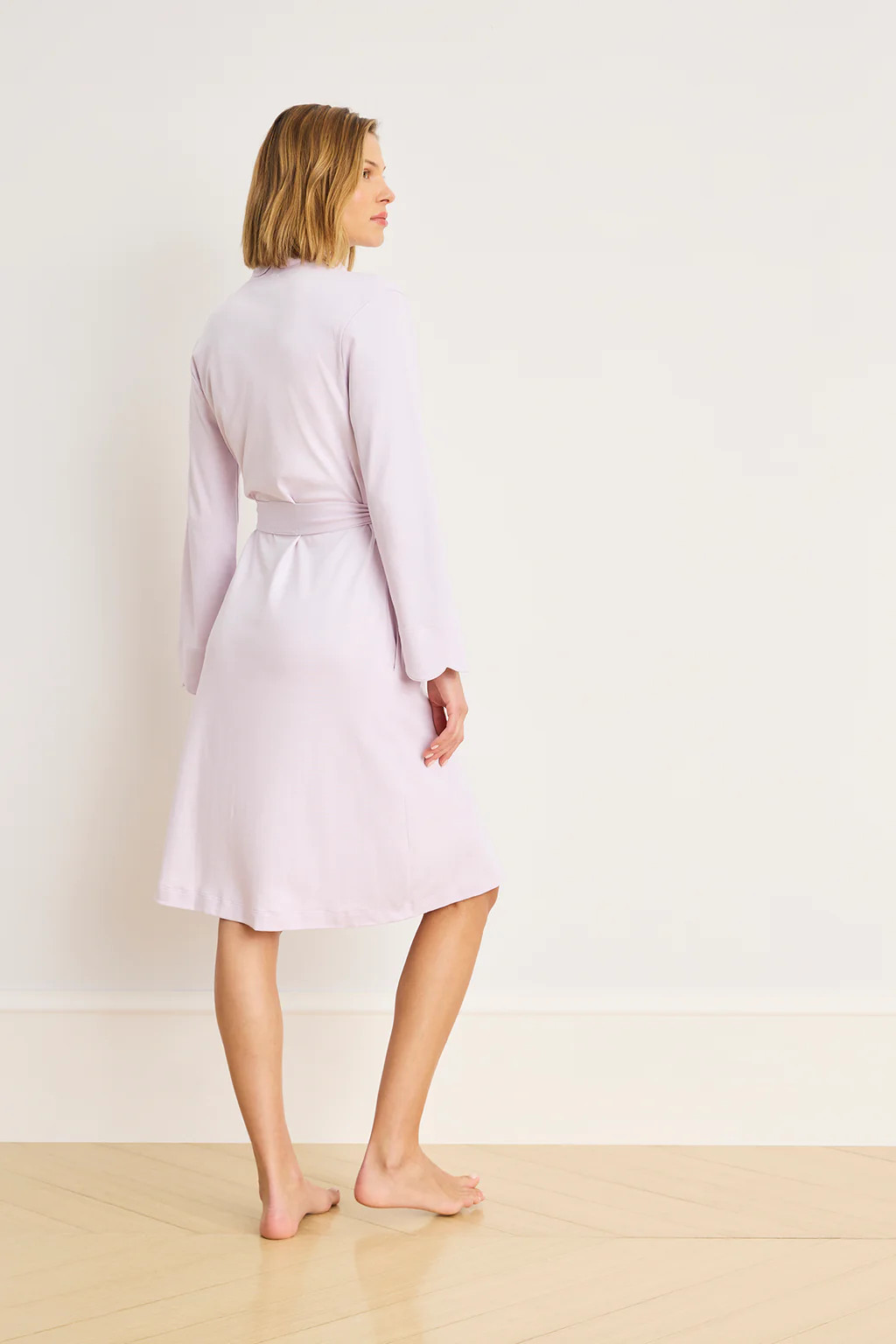 Pima Scallop Robe in Wildflower | Lake Pajamas