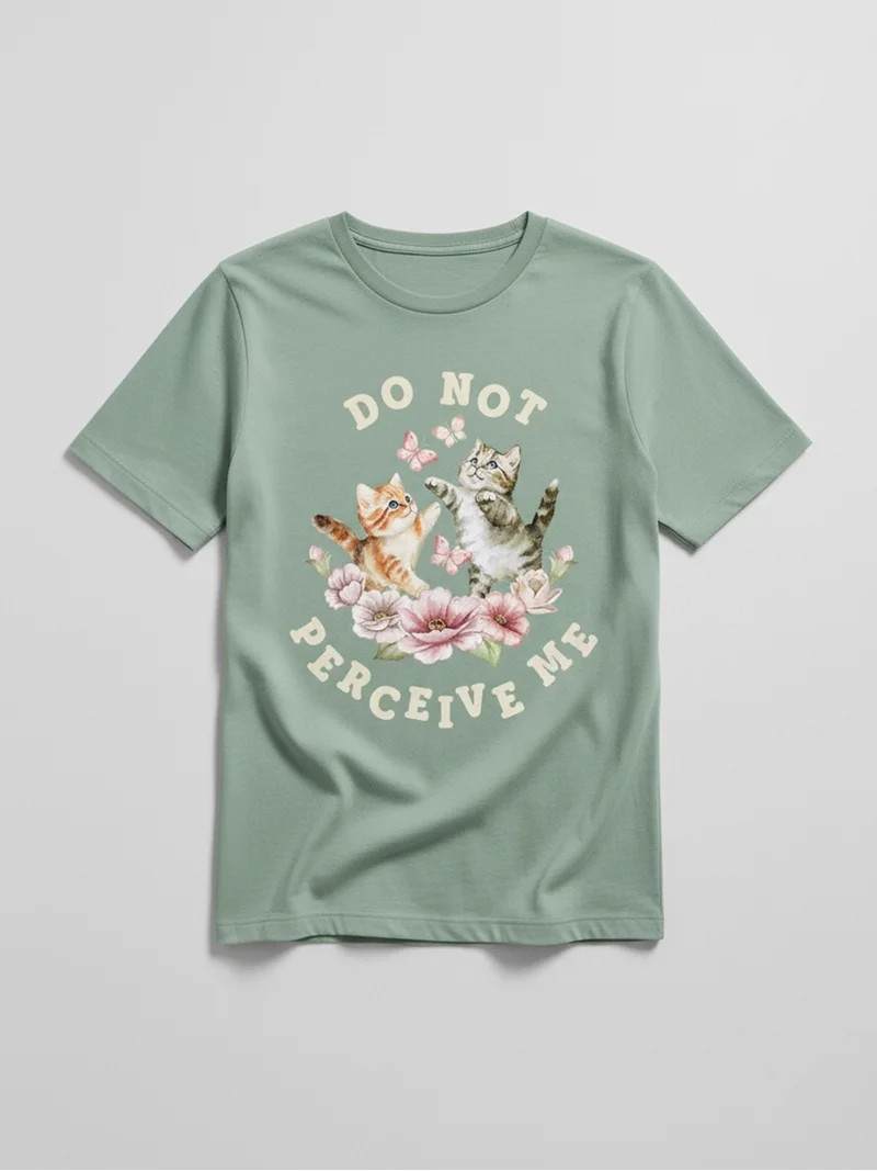 Do Not Perceive Me Women’s Graphic Tee with Short Sleeves, Sizes XXS-XXL | Walmart (US)