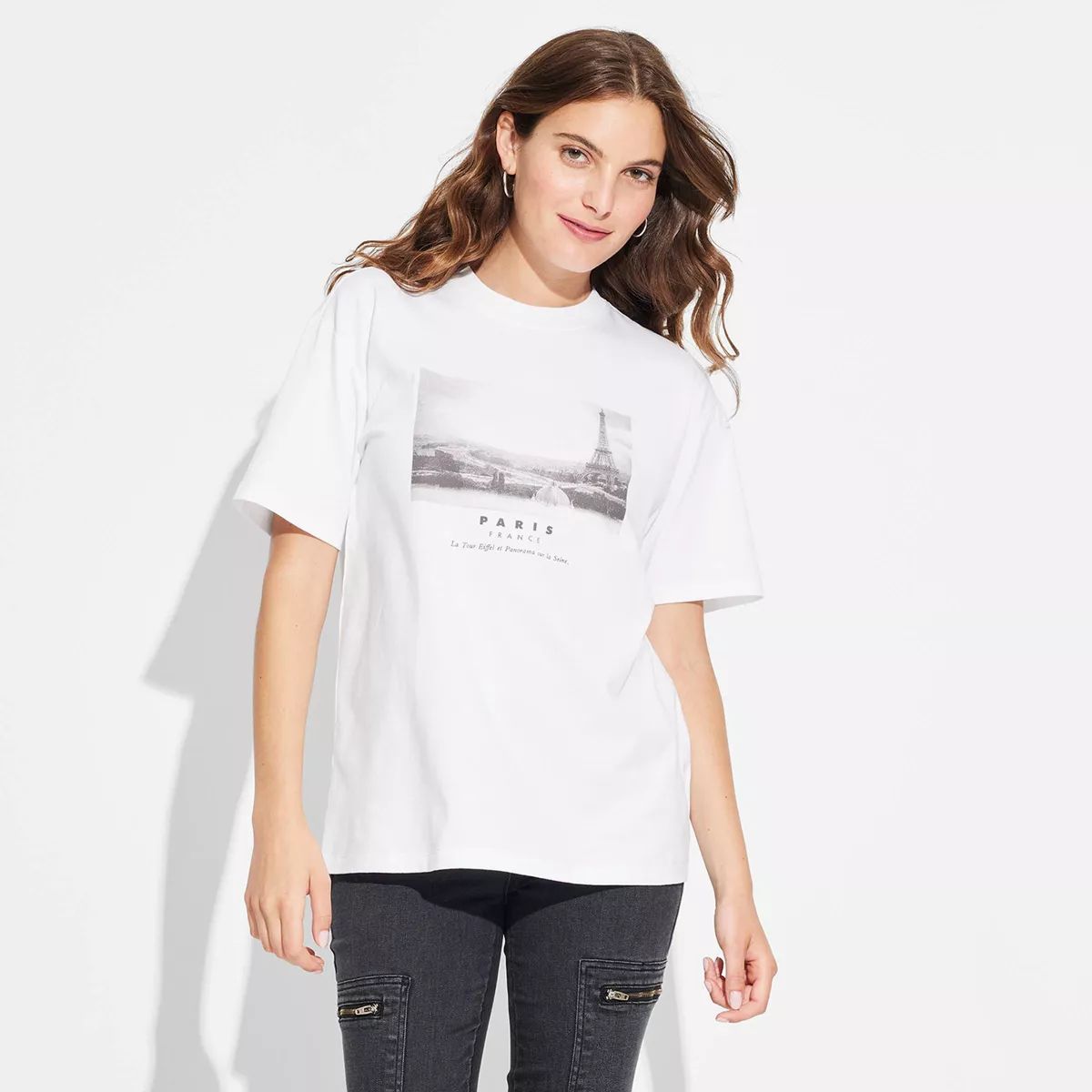 Women's Oversized Graphic T-Shirt - Wild Fable™ White | Target