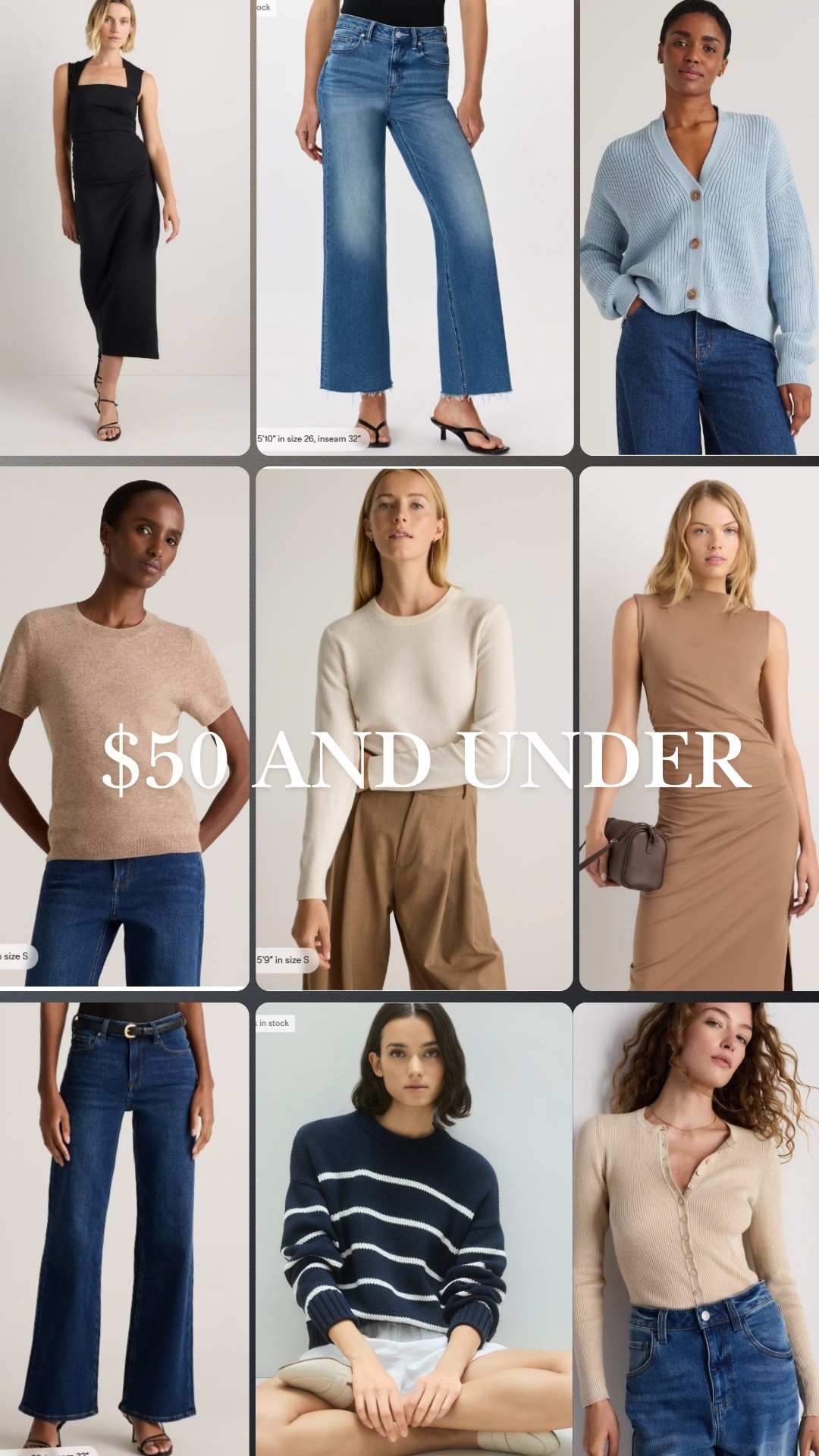 Everything $50 or under!!⭐️ closet staples

#LTKootd #LTKOver40