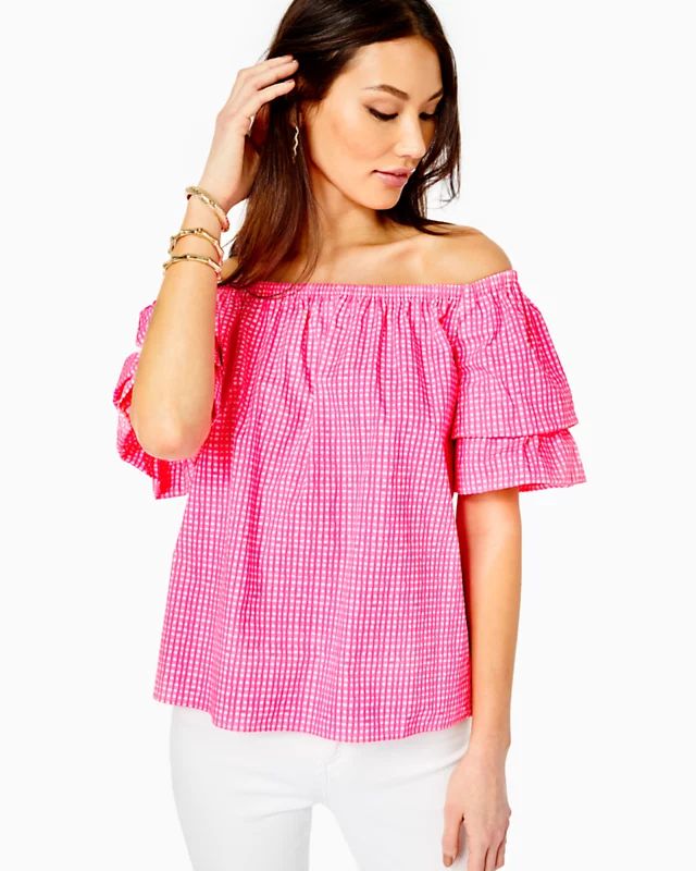 Frankee Off-The-Shoulder Top | Lilly Pulitzer | Lilly Pulitzer